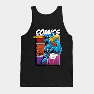 Comics Panel Action Pose Tank Top